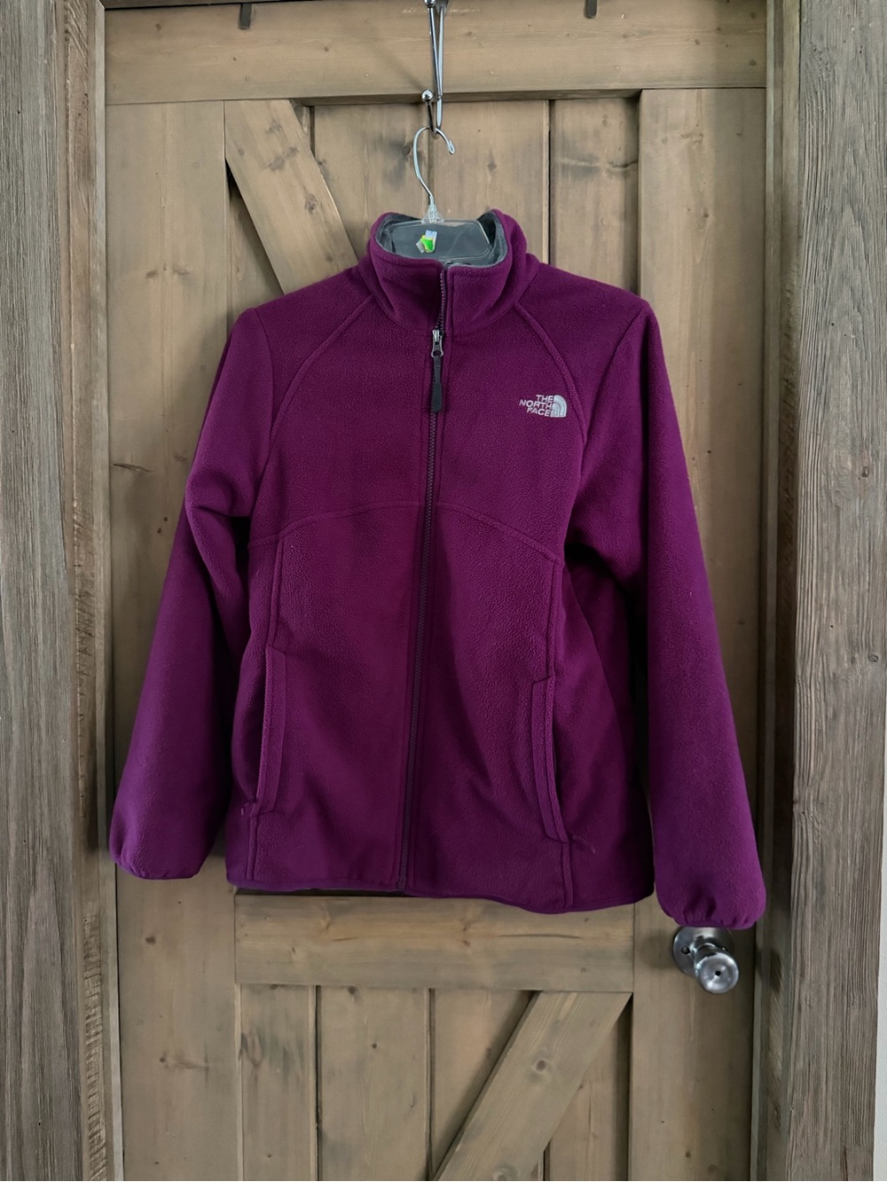 The North Face Girls' Fleece Jacket - Plum XL 18